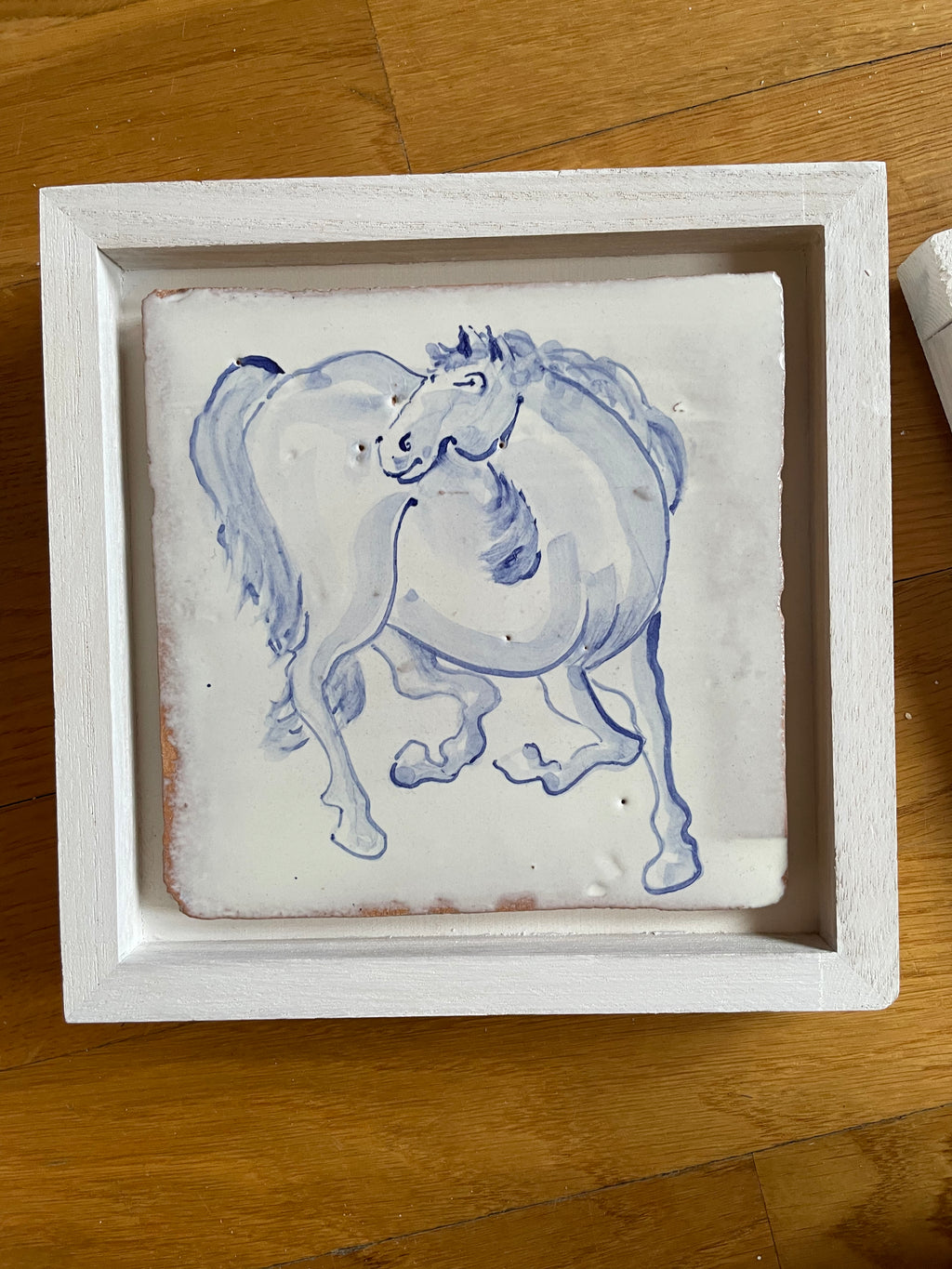 Horse motif Azulejo Handpainted Tile 15 cm x 15 cm